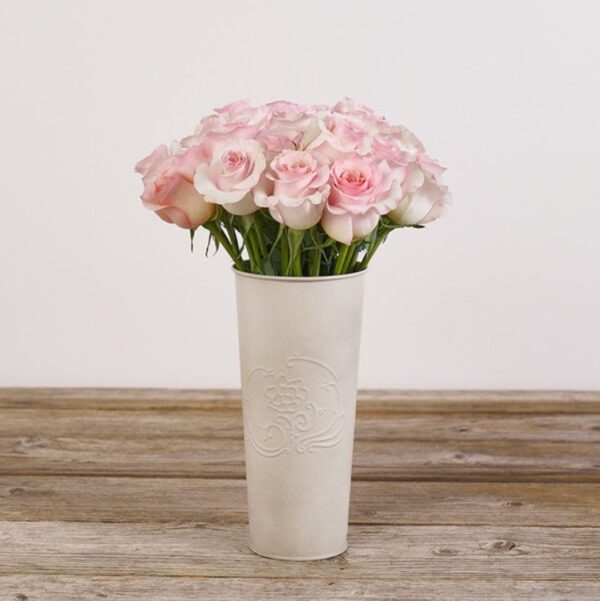 Rose - The Angels - Signature Vase - Heavenly Bunch of light pink roses.