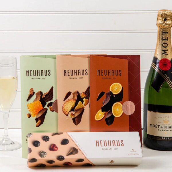 Cheurlin Chocolate Dreams Champagne Set - Neuhaus Chocolates